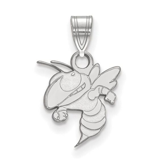 14k White Gold Georgia Technology Small Pendant